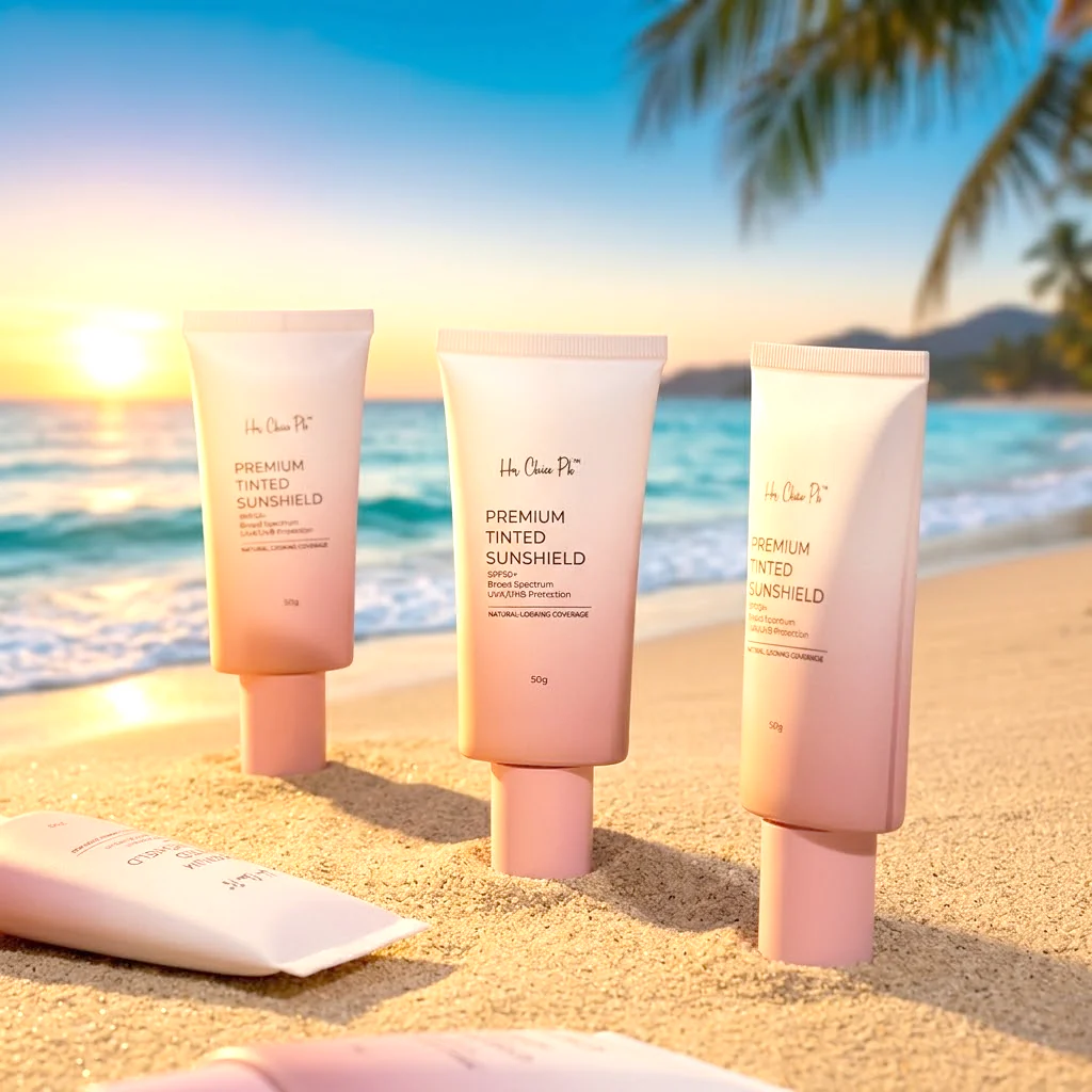 Her Choice PH Premium Tinted Sunshield SPF50 PA++++ – 50g - Image 4