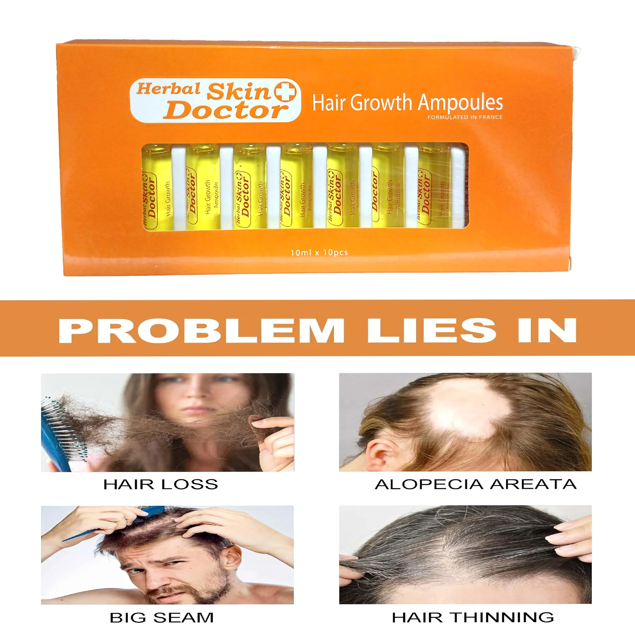 Herbal Skin Doctor Hair Growth Ampoules – (10ml × 10pcs) - Image 6