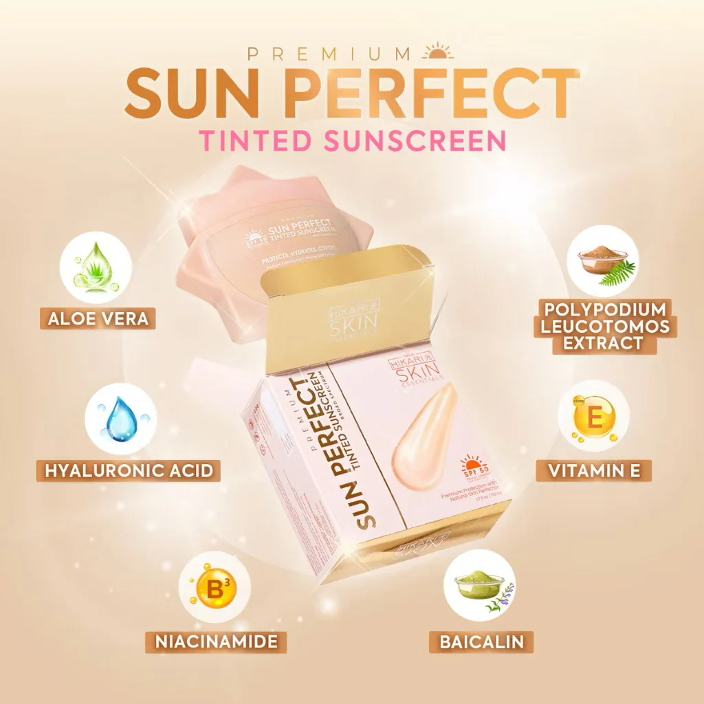 Hikari Premium Sun Perfect Tinted Sunscreen SPF50 PA++++ - 50ml - Image 2