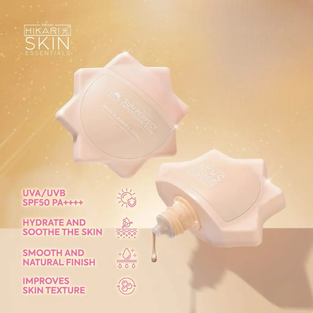 Hikari Premium Sun Perfect Tinted Sunscreen SPF50 PA++++ - 50ml - Image 3