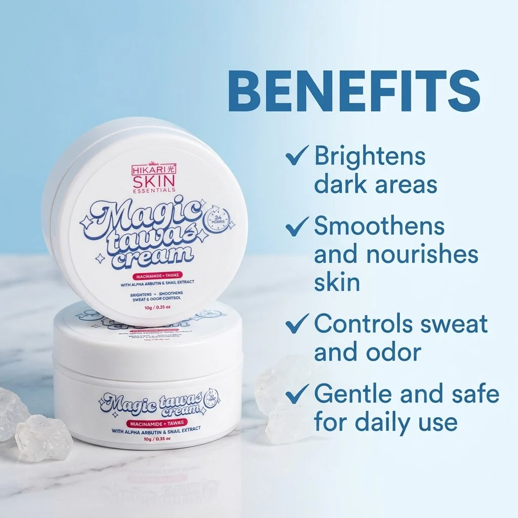 Hikari Skin Essentials Magic Tawas Cream (10g) - Image 7