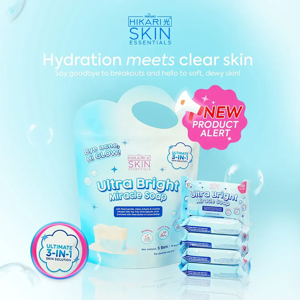 Hikari Skin Essentials Ultra Bright Miracle Soap – 5 Bars (75g Each) - Image 3