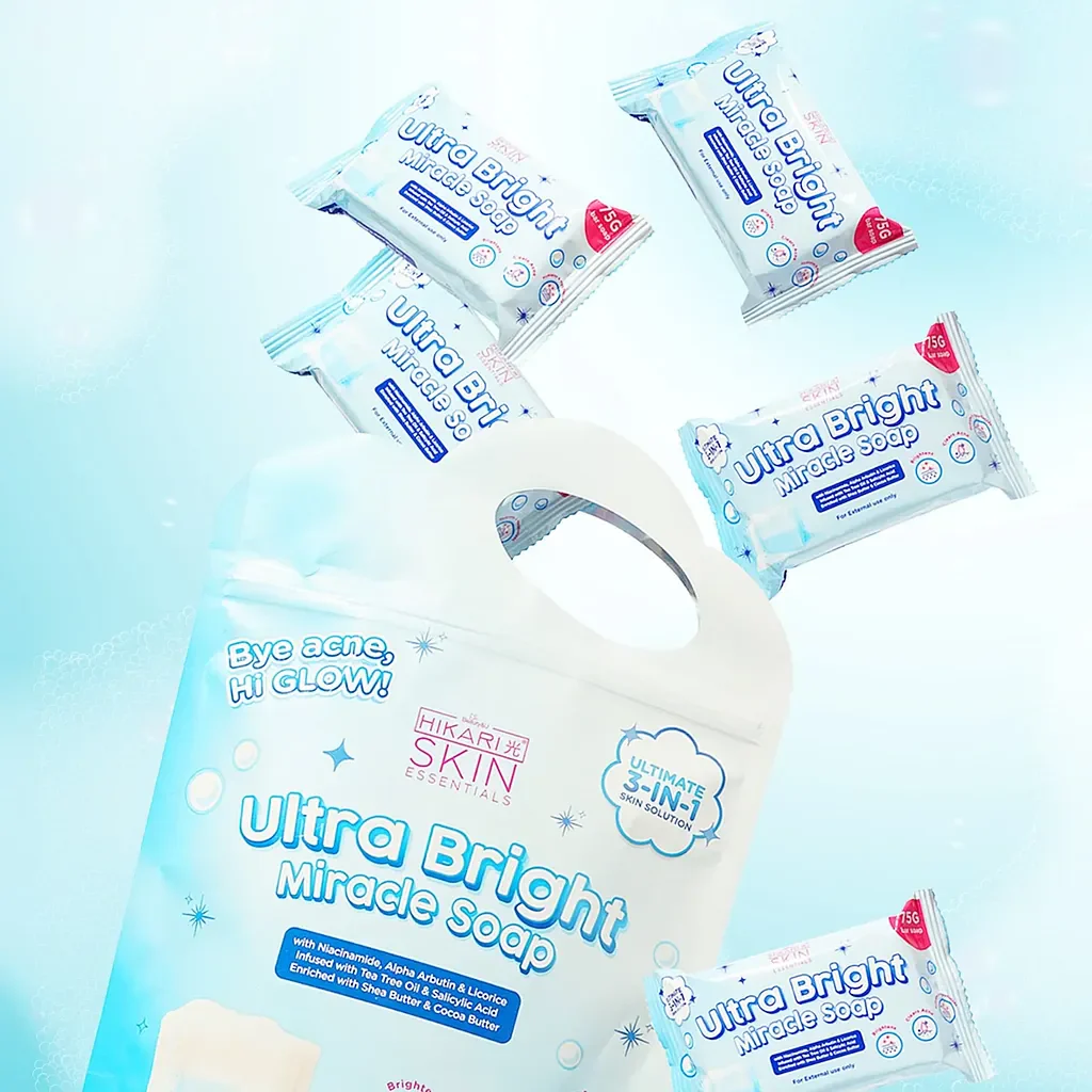 Hikari Skin Essentials Ultra Bright Miracle Soap – 5 Bars (75g Each) - Image 6