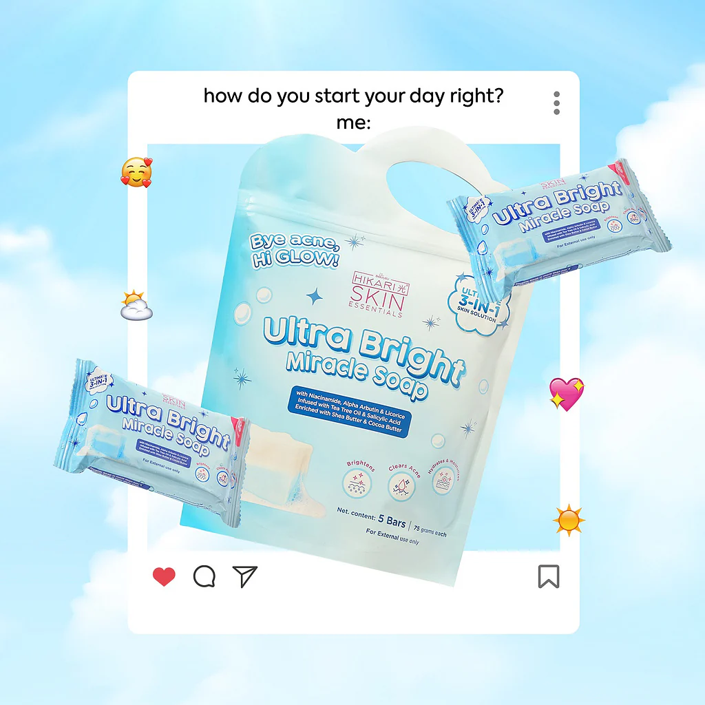 Hikari Skin Essentials Ultra Bright Miracle Soap – 5 Bars (75g Each) - Image 7