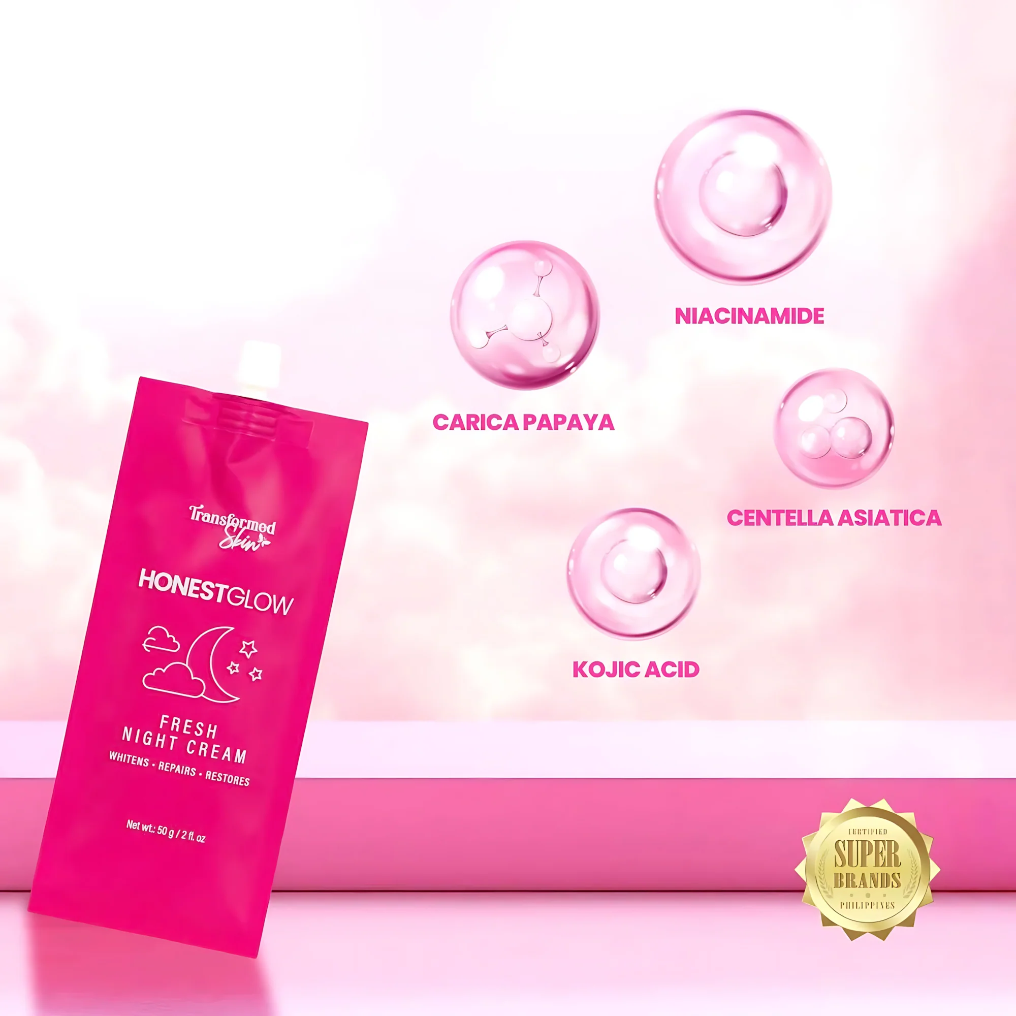 Honest Glow Fresh Night Cream - 50g - Image 3