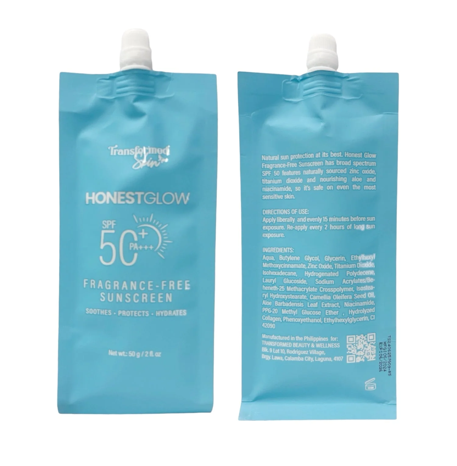 Honest Glow SPF50+ PA+++ Fragrance Free Sunscreen  - 50g - Image 4