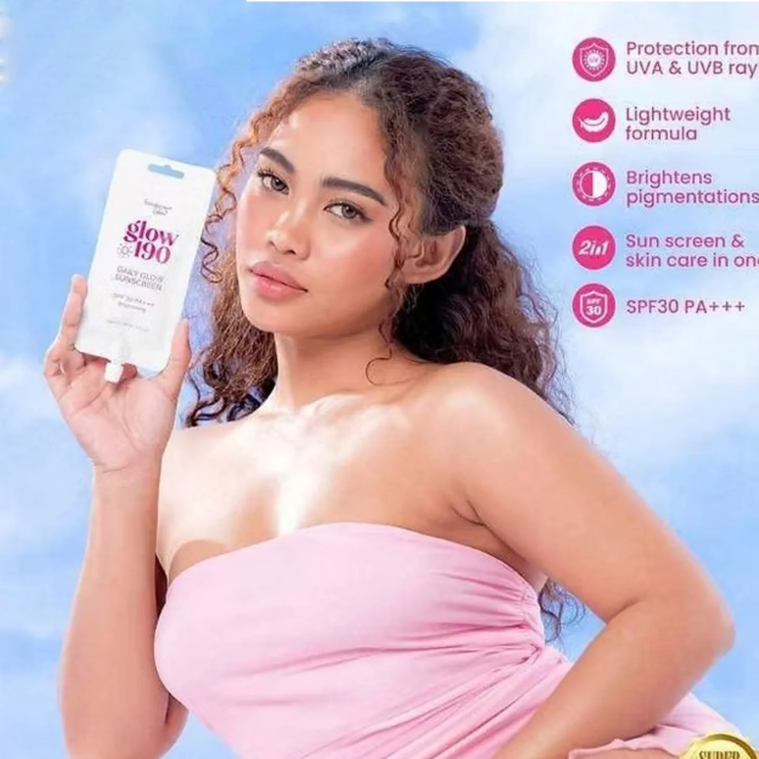 Honestglow Glow 190 Daily Glow Sunscreen SPF 30 PA+++ – 50g - Image 3