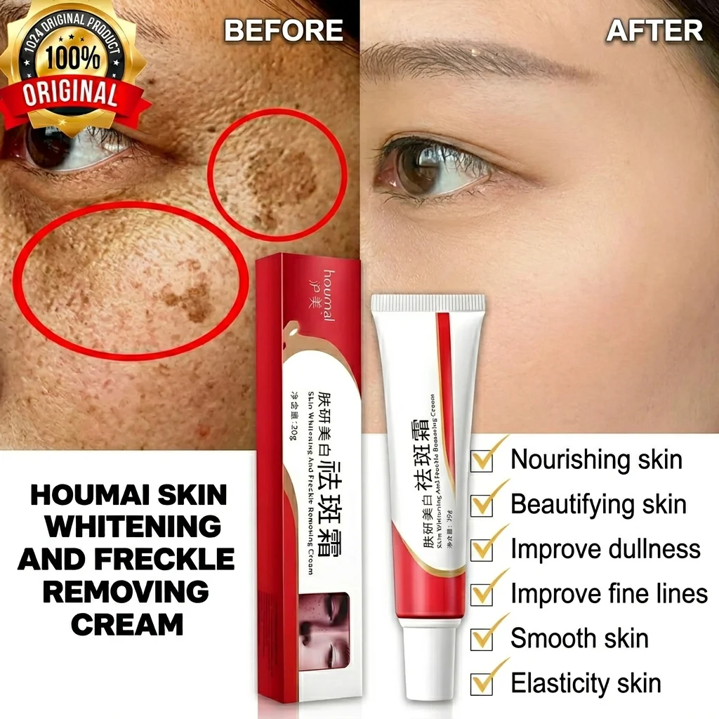Houmai Skin Whitening & Freckle Removing Cream – 20g - Image 10