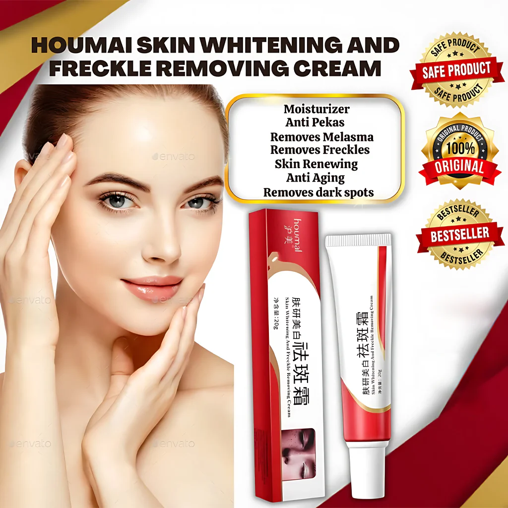 Houmai Skin Whitening & Freckle Removing Cream – 20g - Image 3