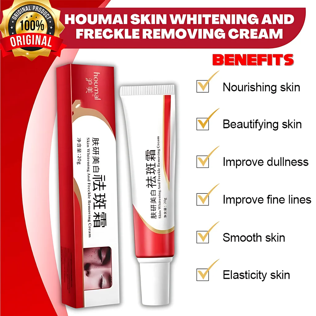 Houmai Skin Whitening & Freckle Removing Cream – 20g - Image 4