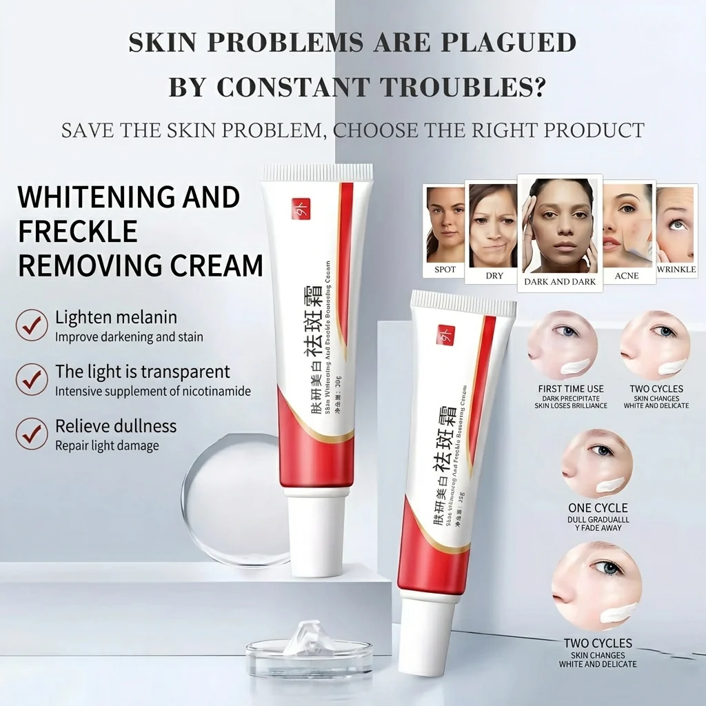 Houmai Skin Whitening & Freckle Removing Cream – 20g - Image 9