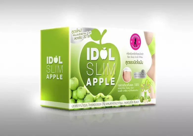 Idol Slim Apple Fat Burn Slim Body Delicious Powder Juice Drink - Image 4