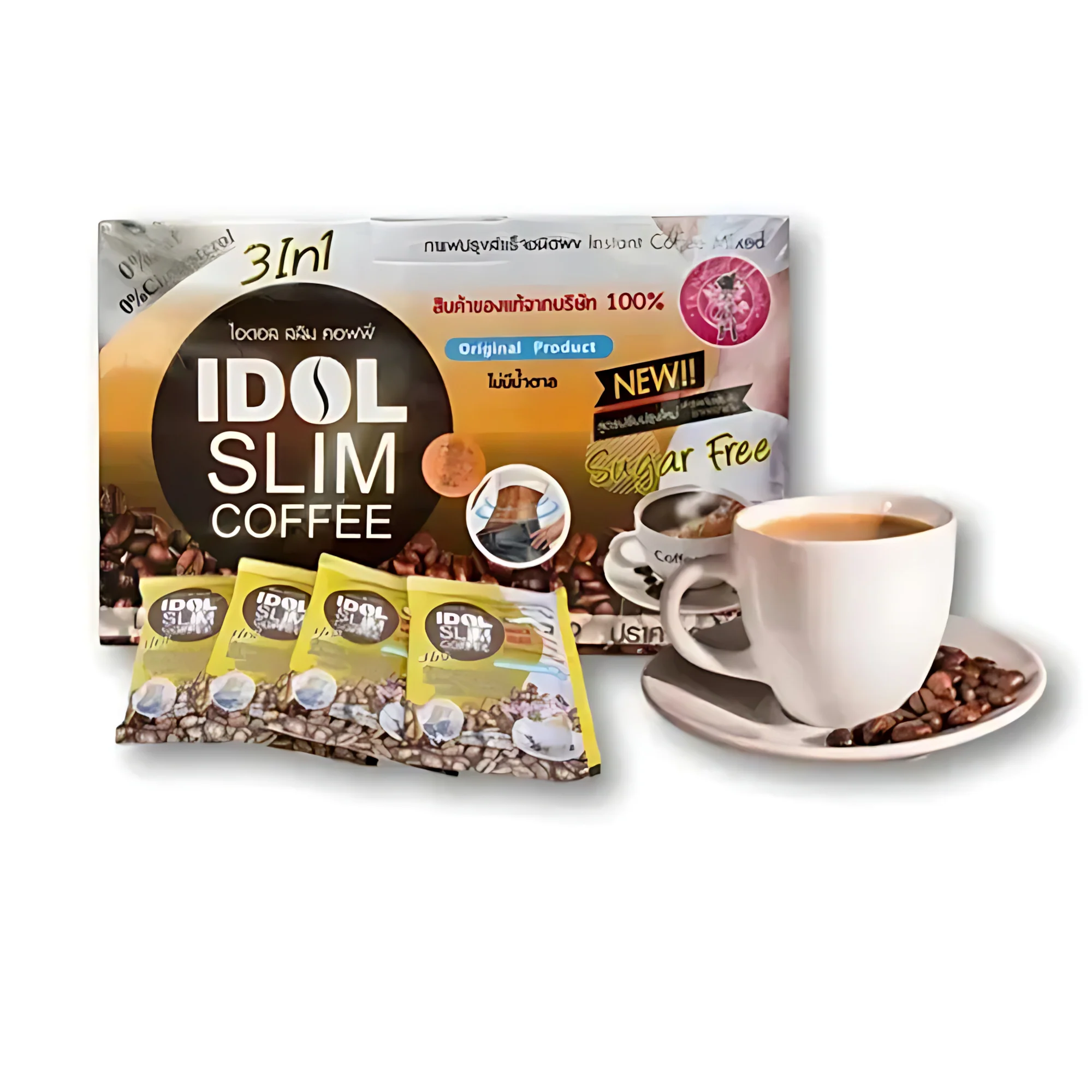 Idol Slim Coffee 3in1 – Weight Loss Coffee from Thailand 10 sachets (15g each) - Image 9