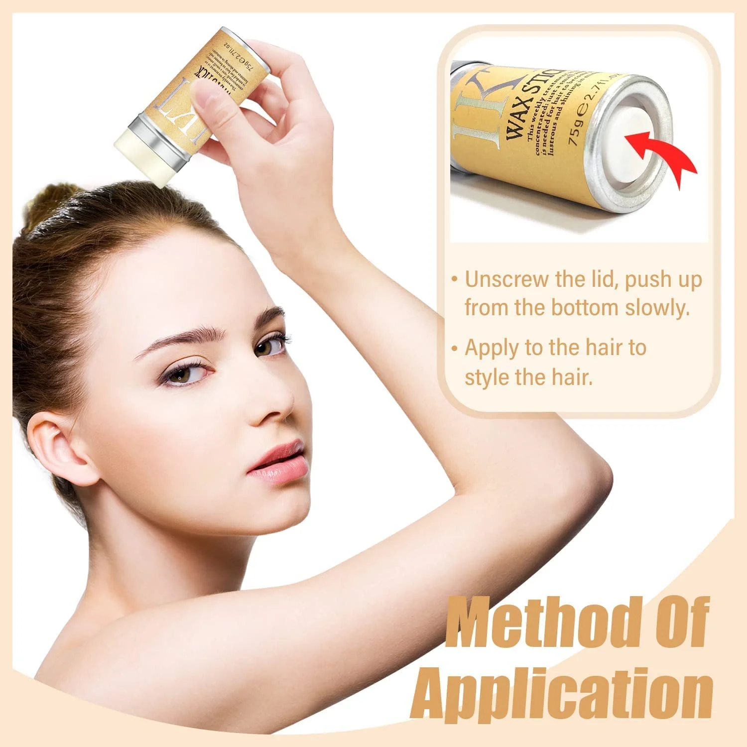 IKT Hair Wax Stick For Soft & Sorted Hair - 75g - Image 6