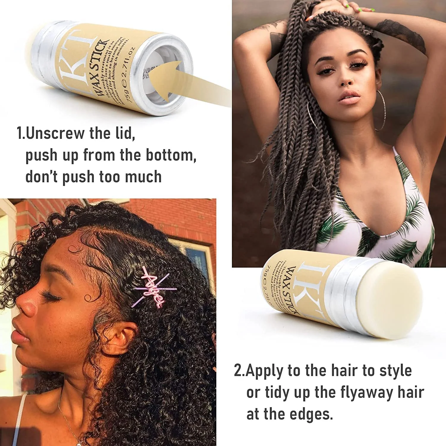 IKT Hair Wax Stick For Soft & Sorted Hair - 75g - Image 8