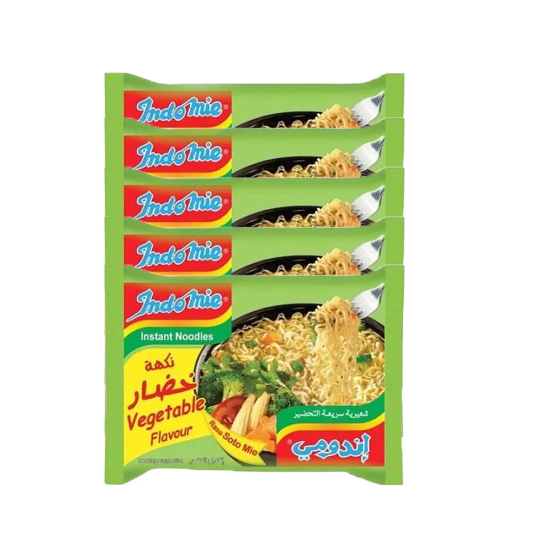 Indomie Instant Noodles Vegetable Flavor 5Pcs x 75g - Image 2