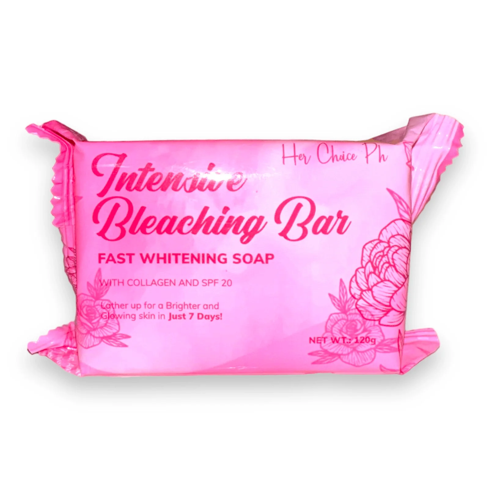 Her Choice Ph Intensive Bleaching Bar Fast Whitening Soap - 120g