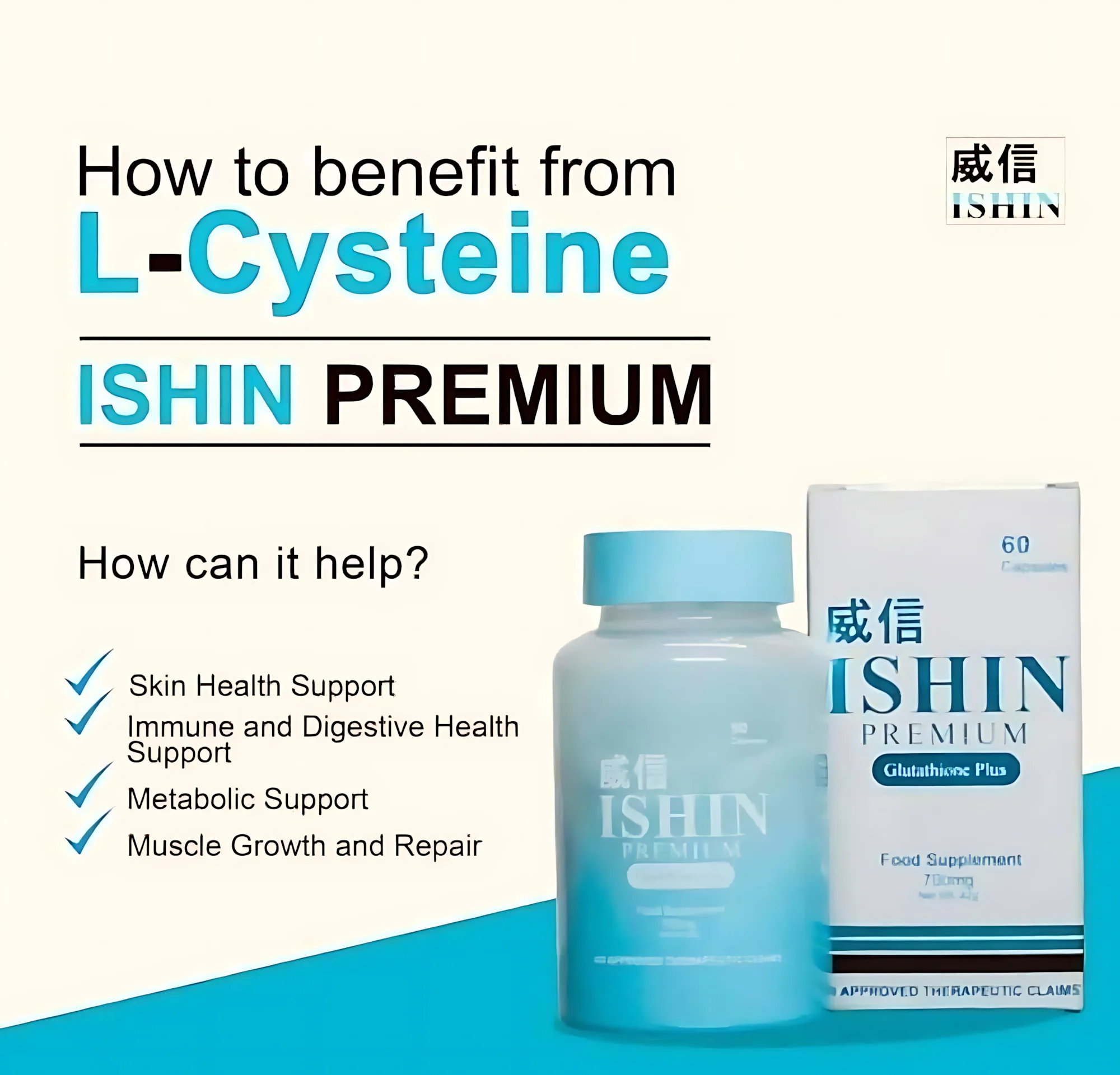 ISHIN Premium Glutathione Plus 700mg – 60 Capsules - Image 7