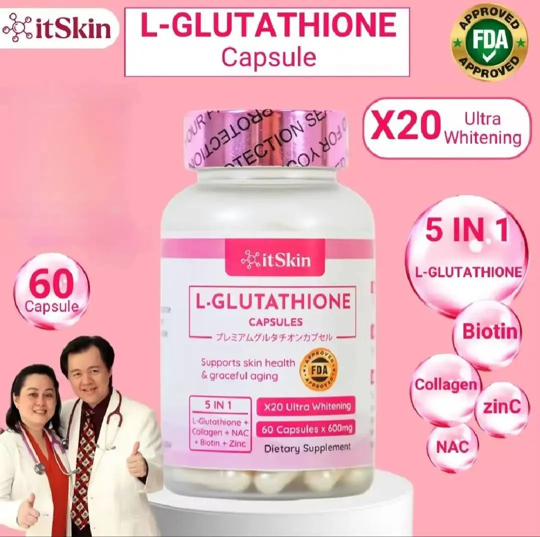 Itskin L-Glutathione Capsule with Collagen & Biotin – 60 Capsules (3 Pack Combo) - Image 10