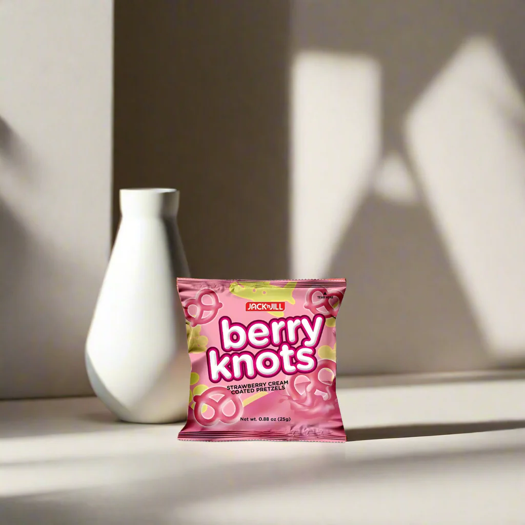 Jack 'n Jill Berry Knots Strawberry Cream Coated Pretzels - 25g - Image 5