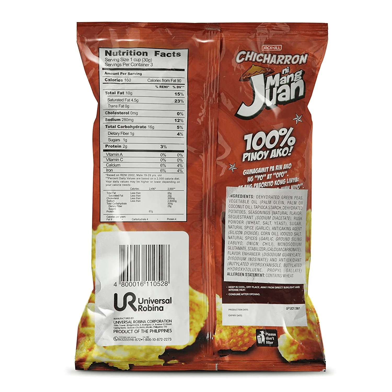 Jack N Jill  Chicharron ni Mang Juan Chili - 90g - Image 2