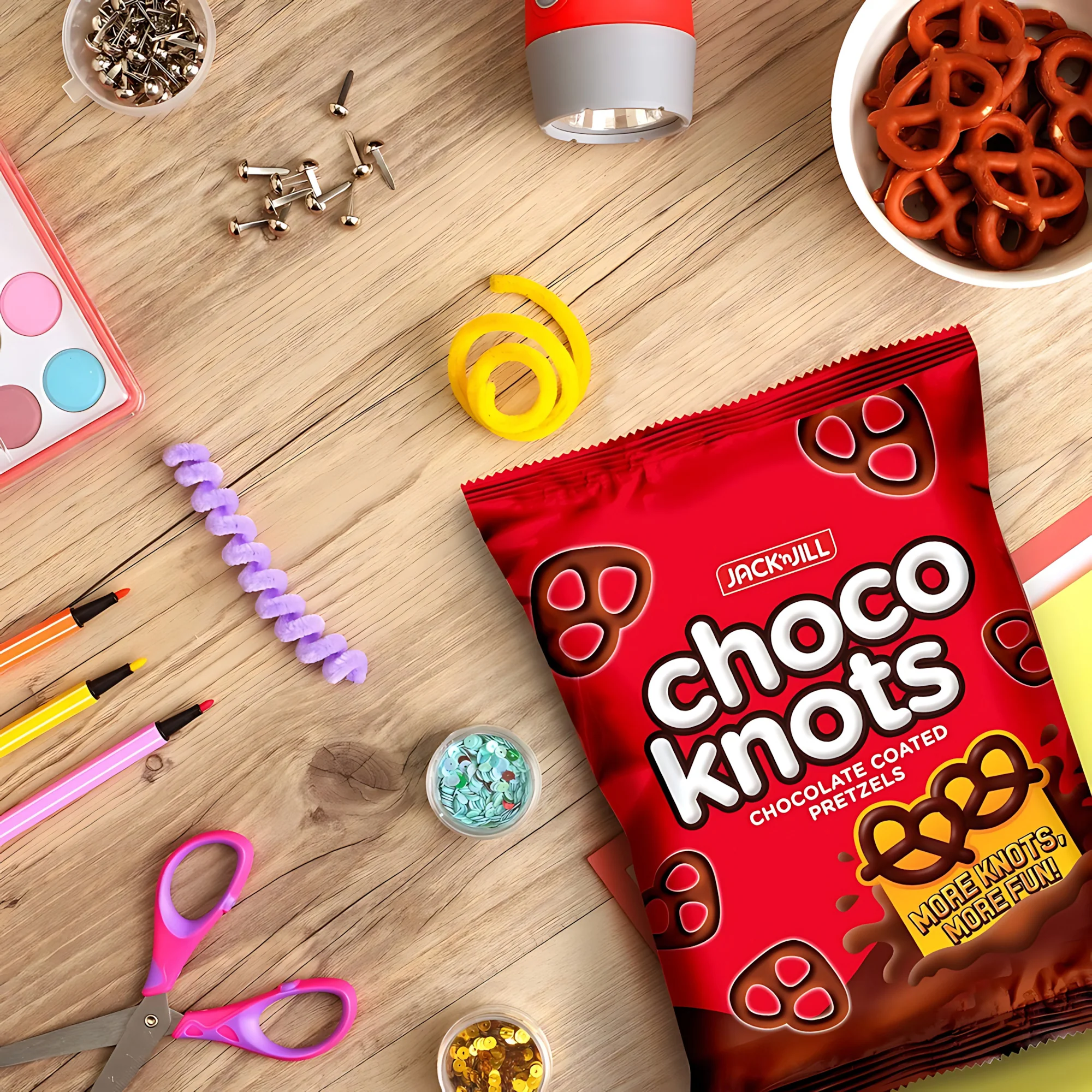 Jack ‘n Jill Choco Knots – 28g - Image 2