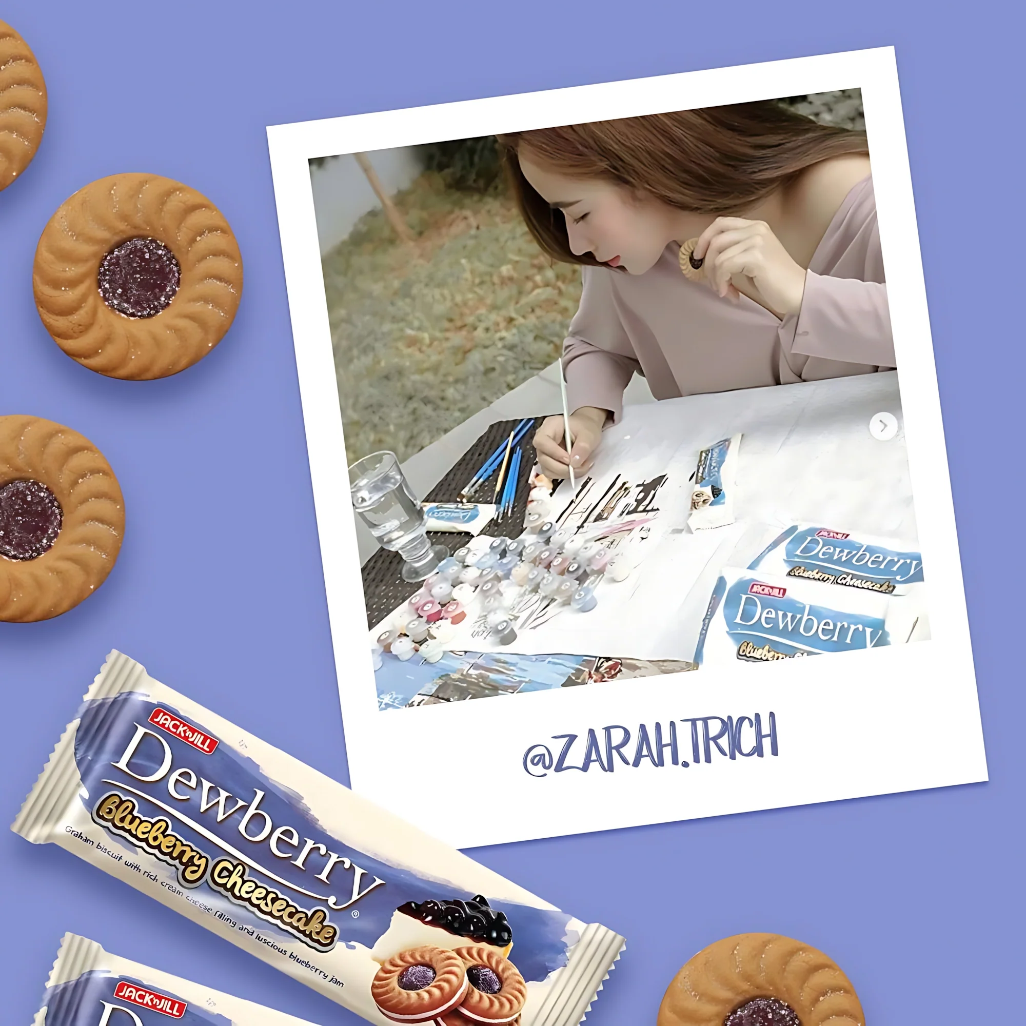 Jack ‘n Jill Dewberry Blueberry Cheesecake Biscuits – 330g (10 x 33g packs) - Image 5