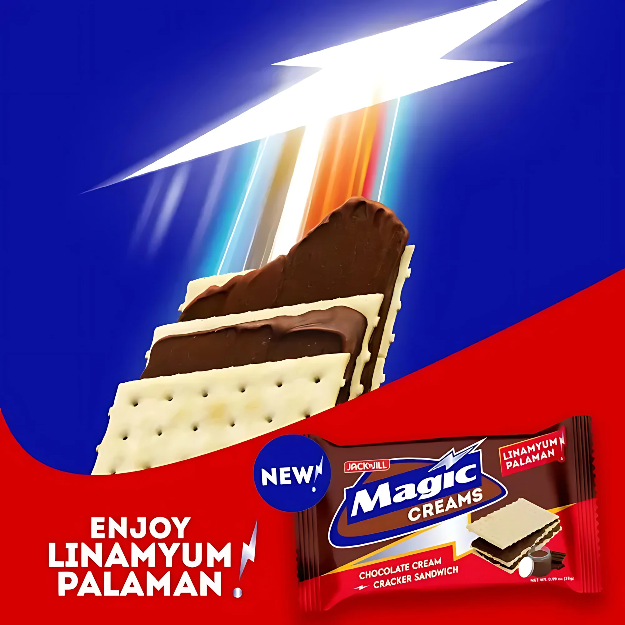 Jack 'n Jill Magic Creams Chocolate Cream Cracker Sandwich 280g (10 x 28g) –  Combo Pack - Image 3