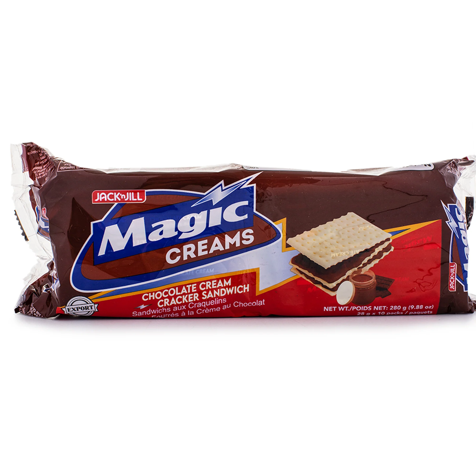 Jack 'n Jill Magic Creams Chocolate Cream Cracker Sandwich 280g (10 x 28g) –  Combo Pack - Image 8