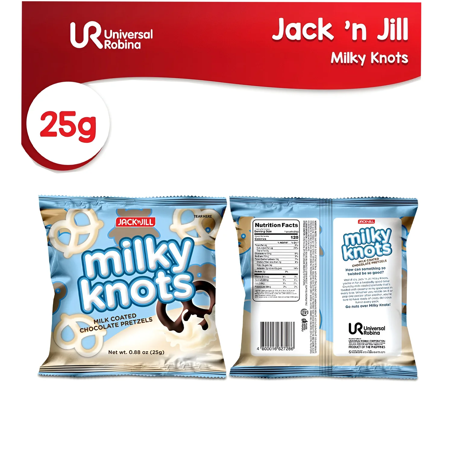 Jack 'n Jill Milky Knots Chocolate - 25g - Image 2