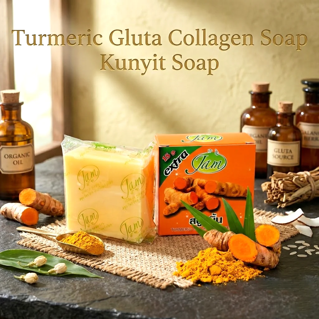 Jam Turmeric Gluta Collagen Soap – 65g - Image 8