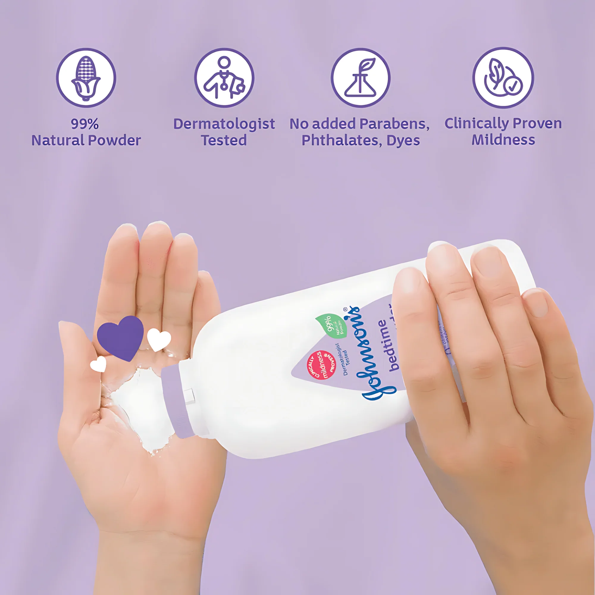 Johnson’s Bedtime Baby Powder – 100g - Image 3