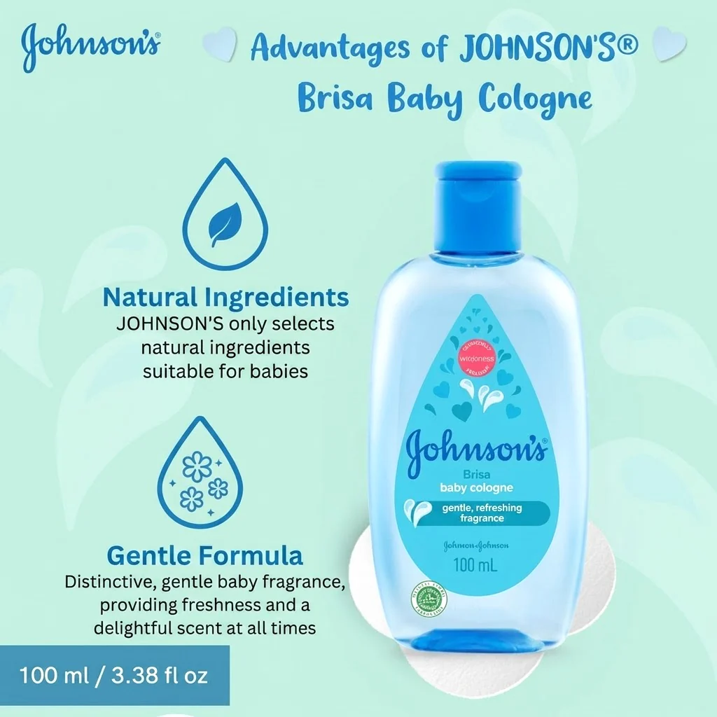 Johnson's Baby Cologne – Brisa Scent (100ml) - Image 2
