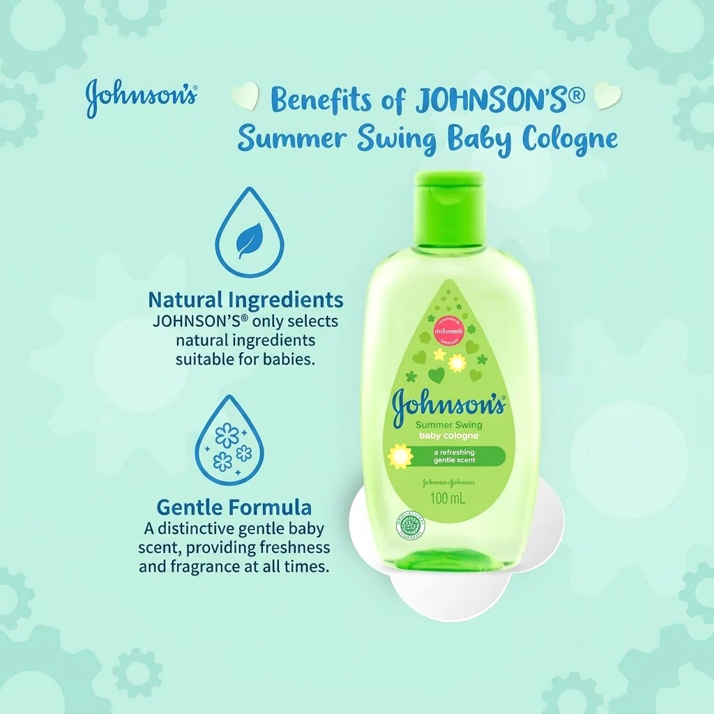 Johnson's Baby Cologne – Summer Swing (100ml) - Image 6