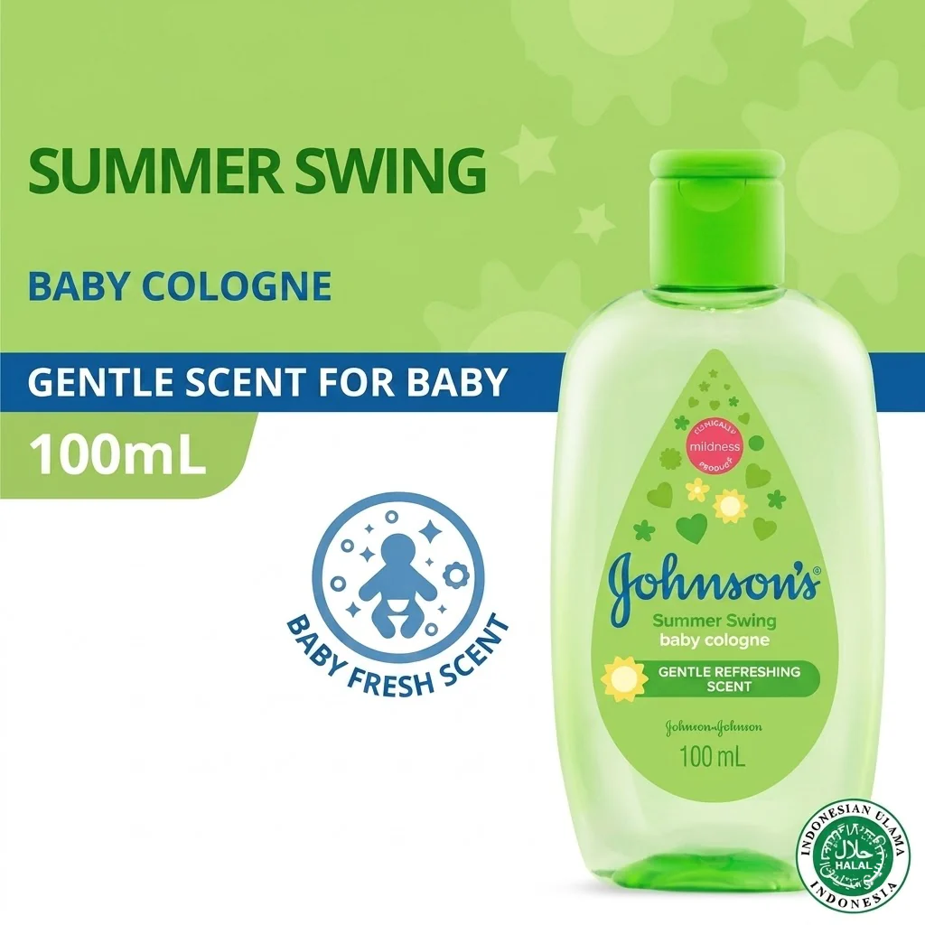 Johnson's Baby Cologne – Summer Swing (100ml) - Image 9