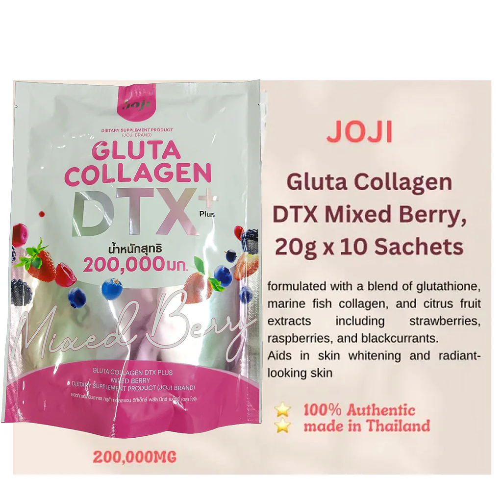 JOJI Gluta Collagen DTX+ Mixed Berry 200,000mg Diet Powder - 20g×10 Sachet - Image 3