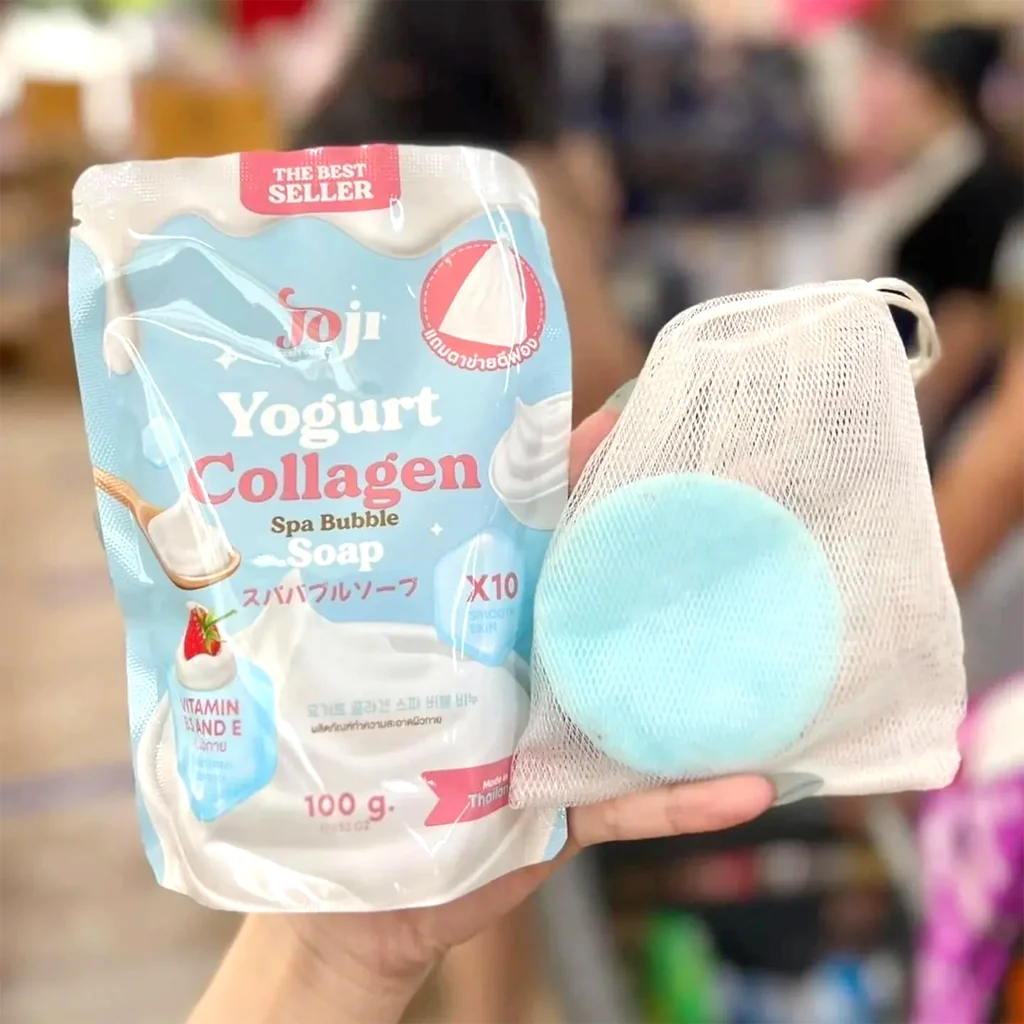Joji Secret Young Yogurt Collagen Spa Bubble Soap – 100g - Image 5