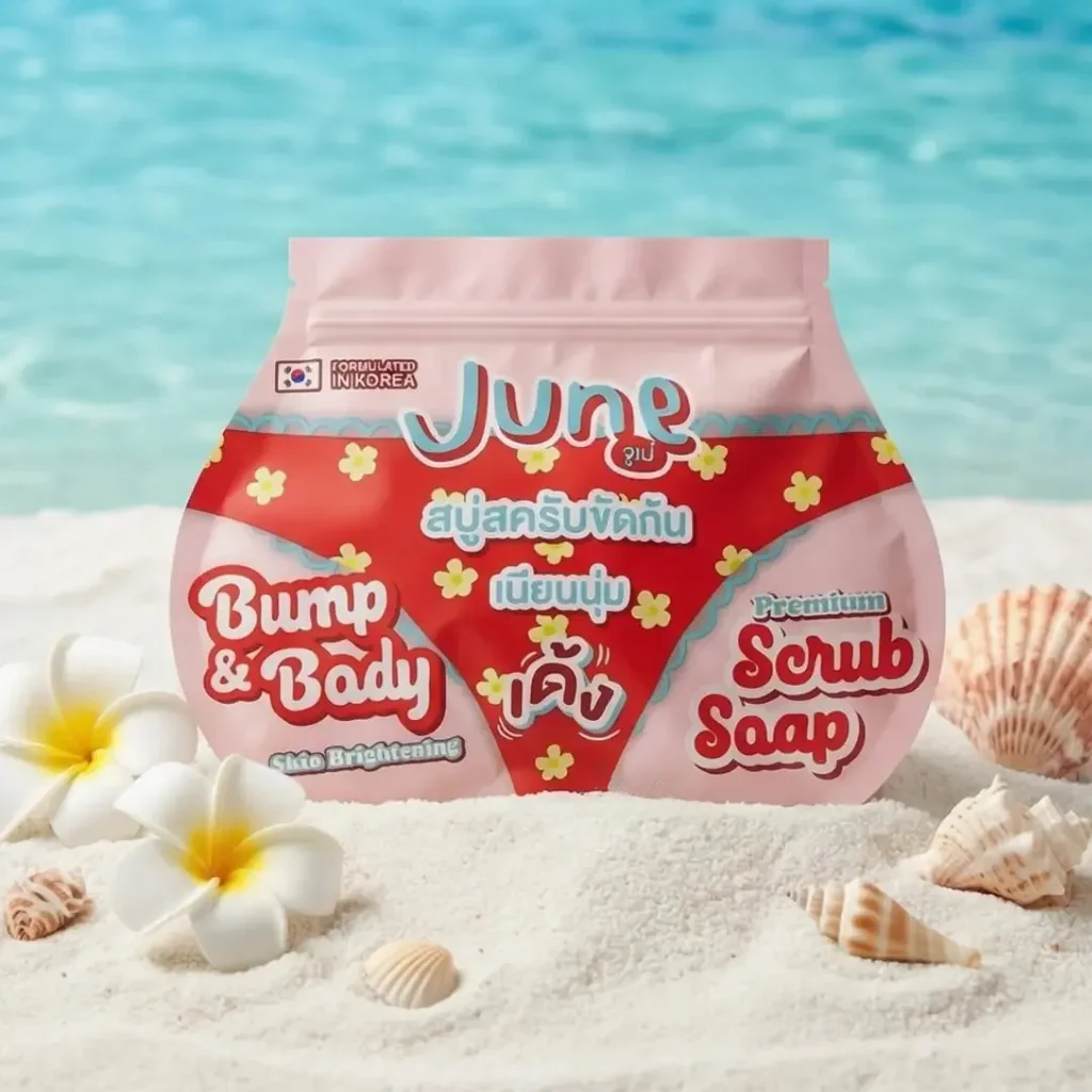 JUNE Bump & Body Skin Brightening Premium Scrub Soap – 50g