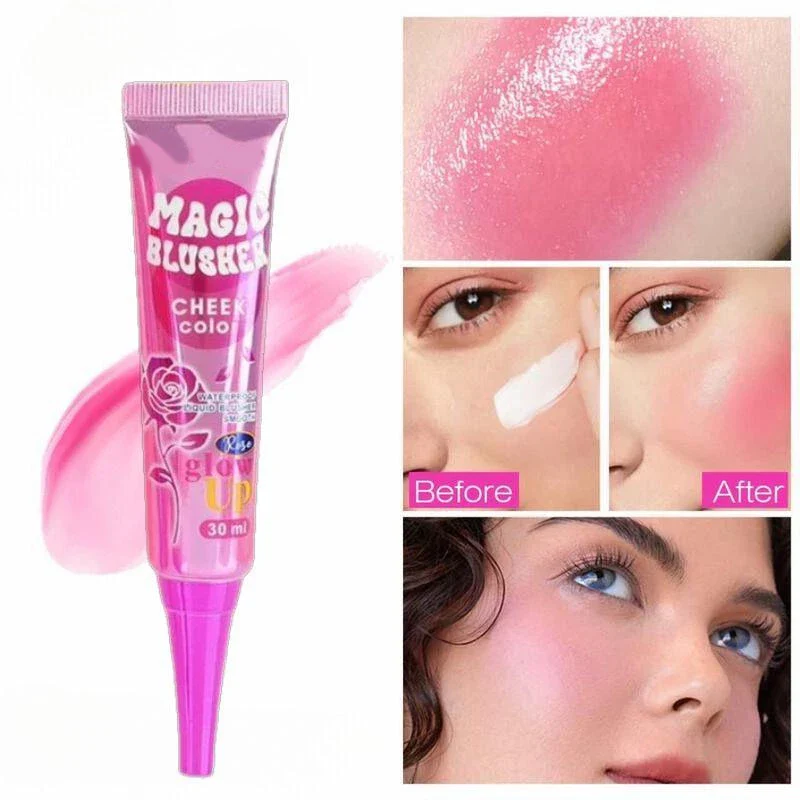 Kiss Beauty Magic Blusher Cheek Color Rose Glow Up - 30ml - Image 3