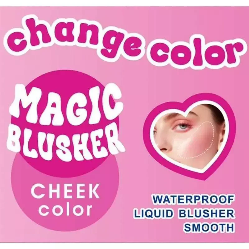 Kiss Beauty Magic Blusher Cheek Color Rose Glow Up - 30ml - Image 4