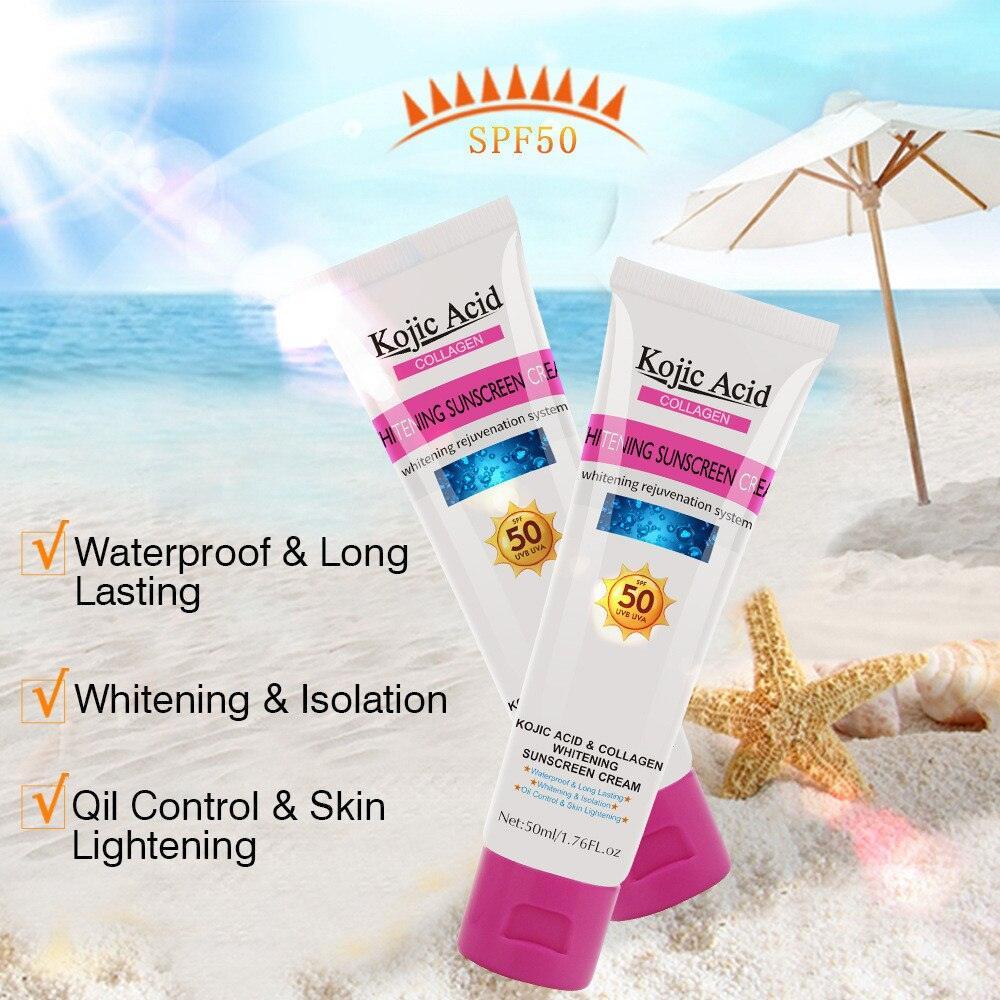 Kojic Acid Collagen Whitening Sunscreen Cream - 50ml - Image 2