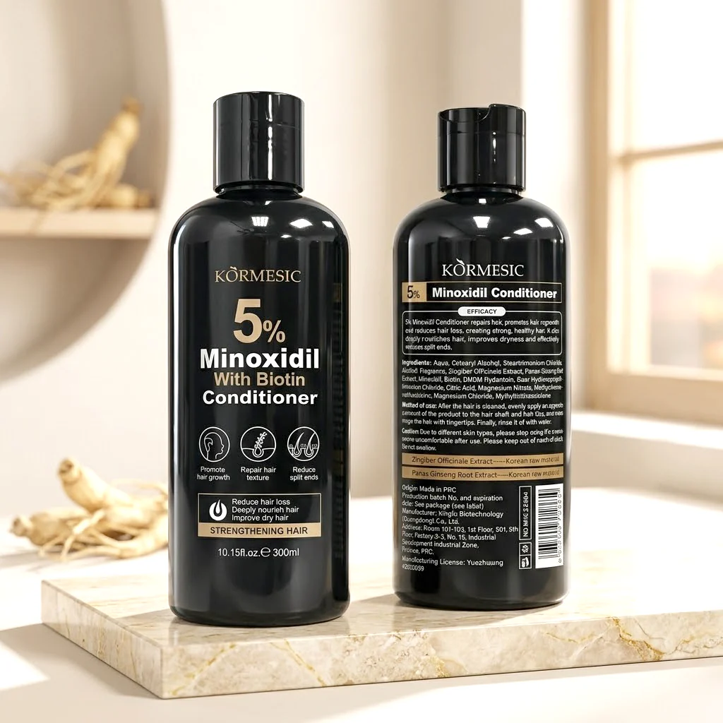 KORMESIC 5% Minoxidil with Biotin Strengthening Conditioner – 300ml - Image 4