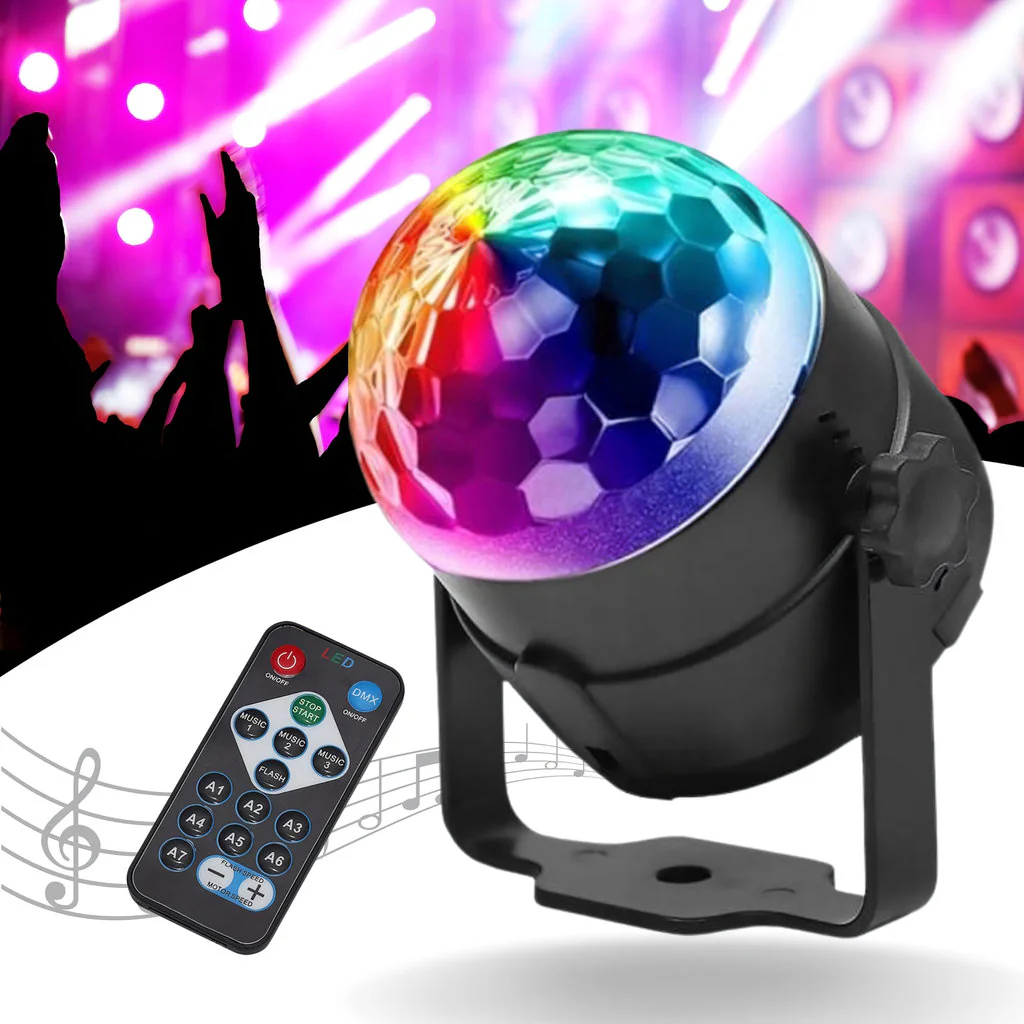 LED Disco Laser Ball with Remote Control – RGB Party Light - Image 5