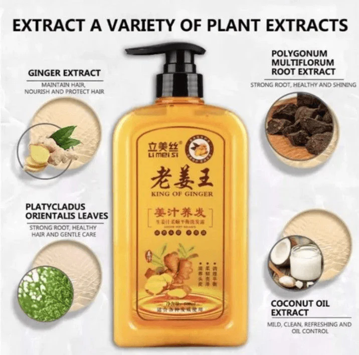 Li Mei Si King Of Ginger Shampoo - 500ml - Image 3