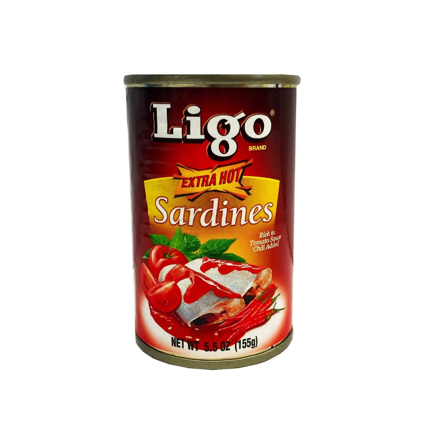 Ligo Extra Hot Sardines In Tomato Sauce With Chili - 155gm - Image 2