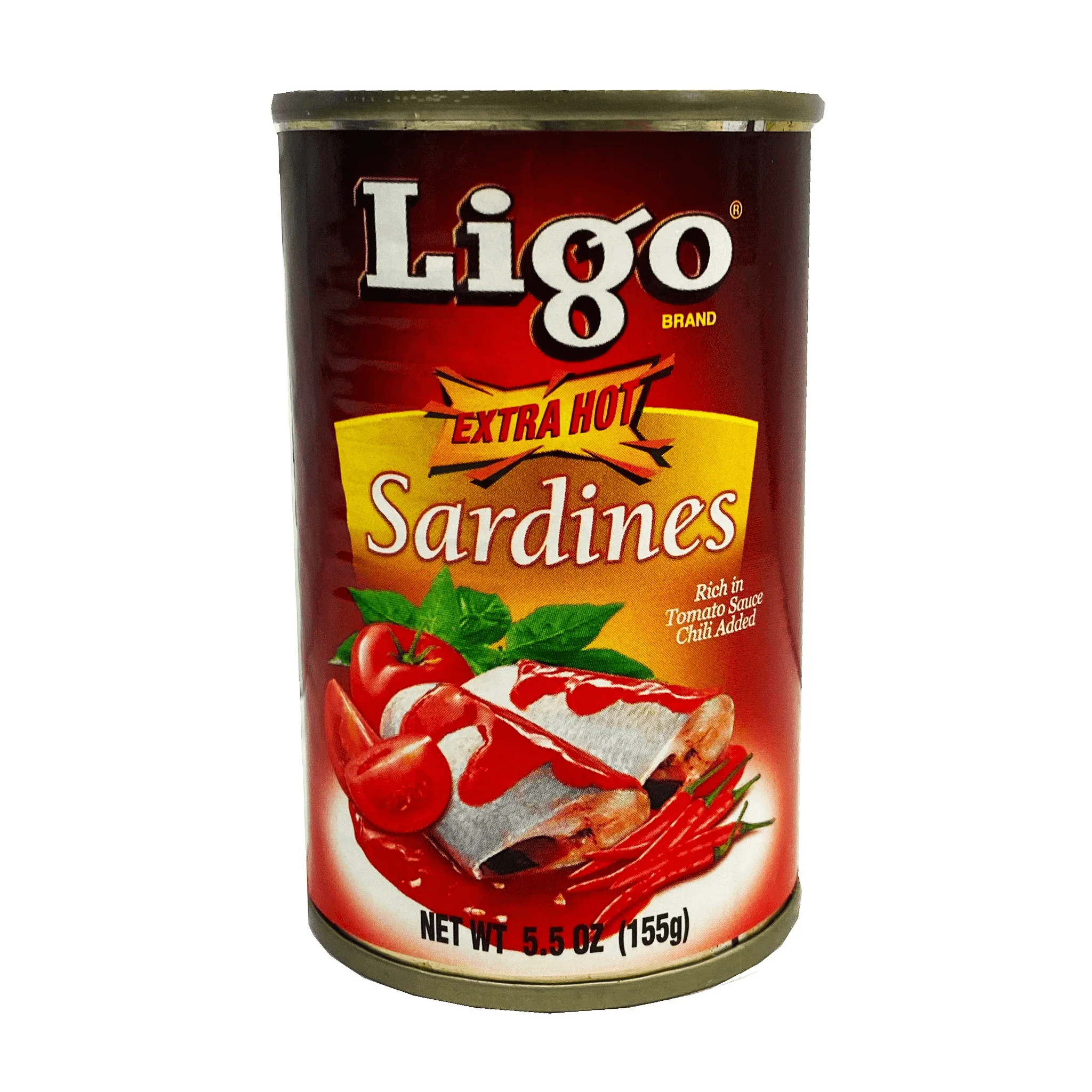 Ligo Extra Hot Sardines In Tomato Sauce With Chili - 155gm - Image 3