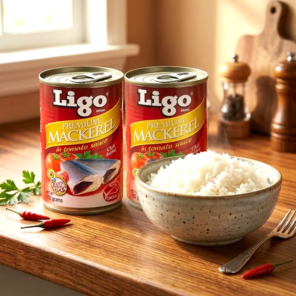 Ligo Premium Mackerel in Tomato Sauce with Chili – 155g (Combo)
