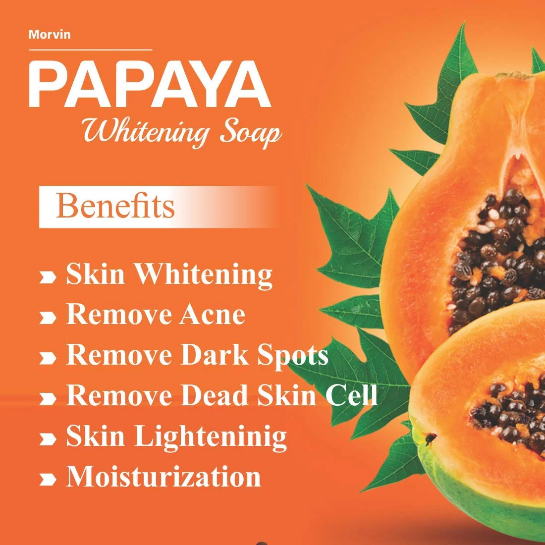 Likas Papaya Skin Brightening Fairness Soap Bathing Bar 135gm - Image 6