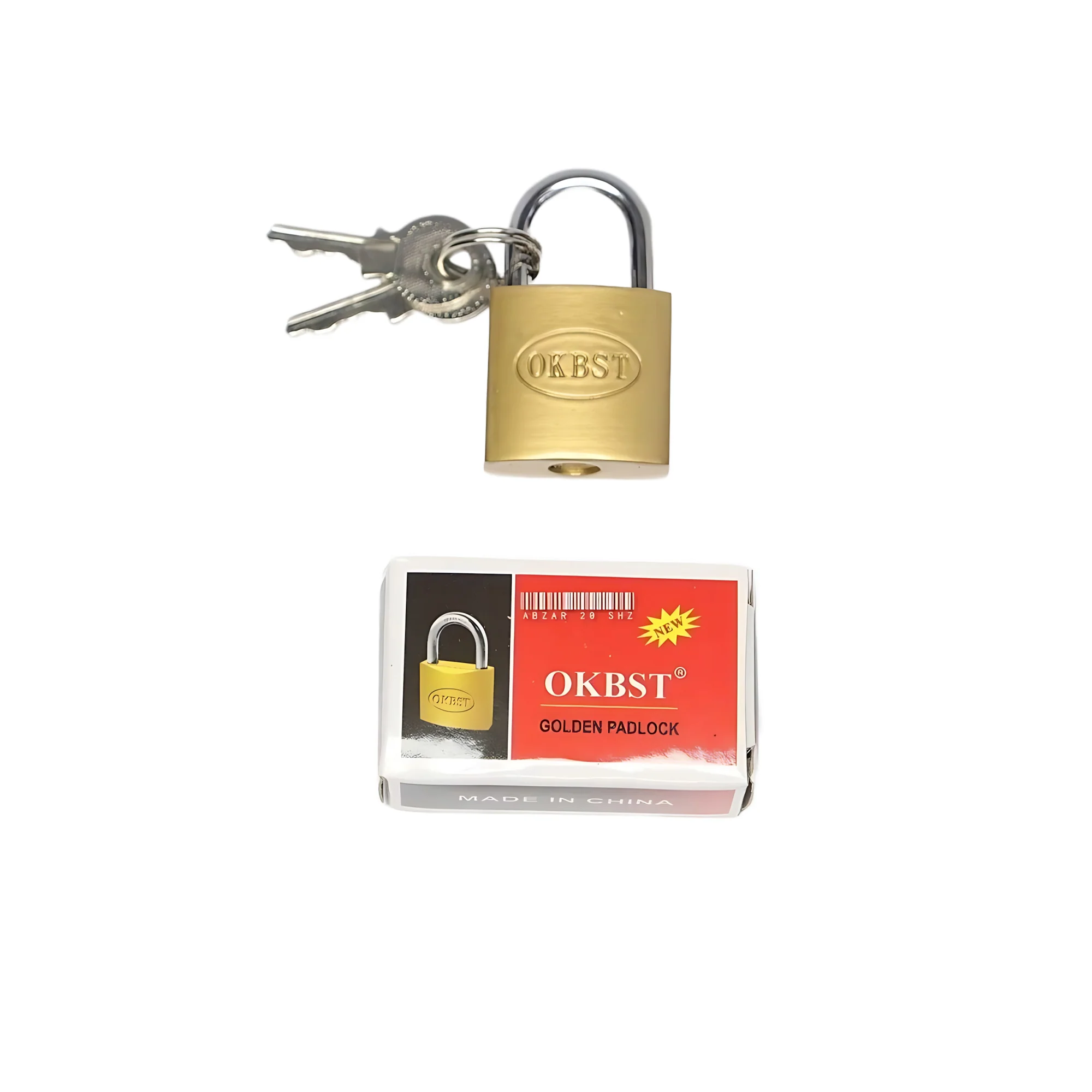OKBST Golden Padlock – 20mm - Image 2