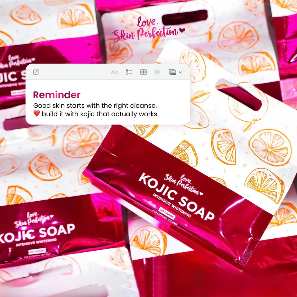 Love Skin Perfection Kojic Soap – 7 Bars (500g) - Image 7